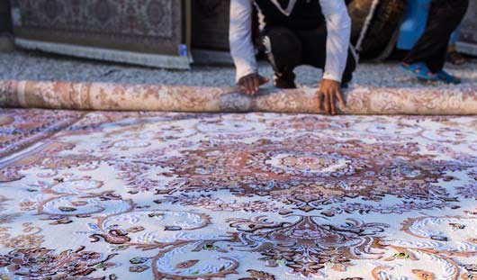 روش اصولی لول کردن قالی در قالیشویی آنلاین قم  